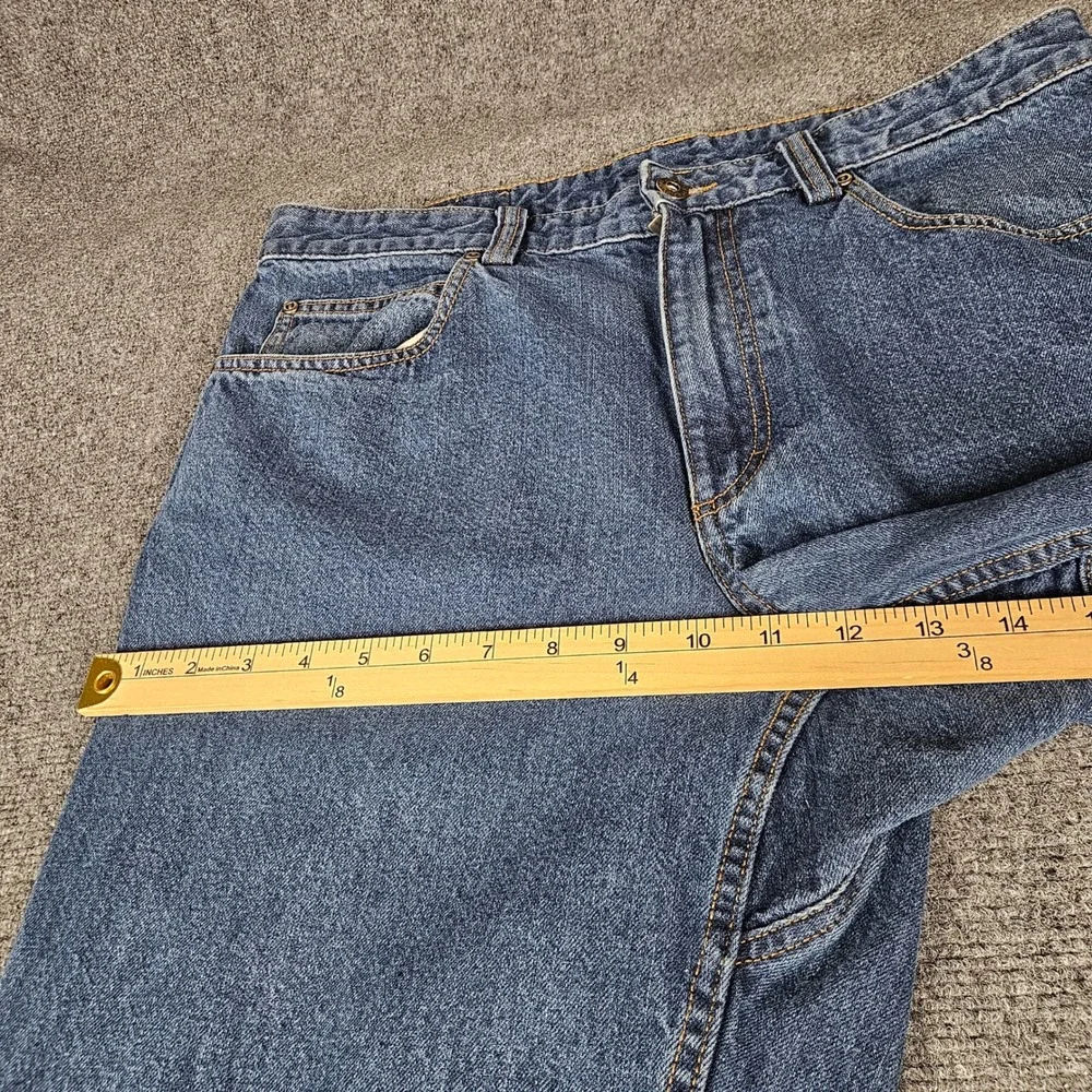 Duluth Trading Co Ballroom Blue Denim Jeans Mens Straight Leg 100% Cotton